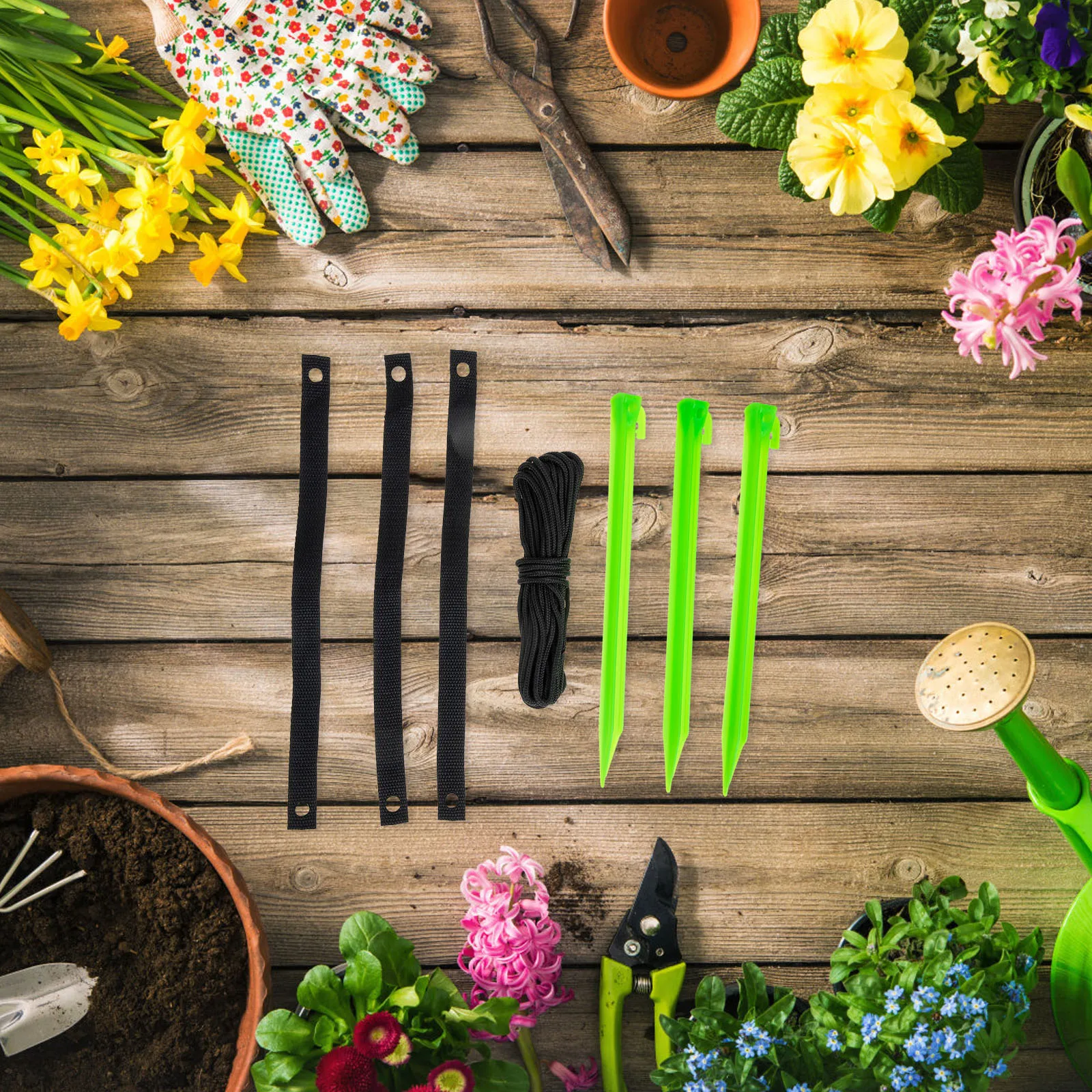

Tree Support Anchor Kit Stake Supports for Leaning Stakes Outdoor Plants Garden Anchors