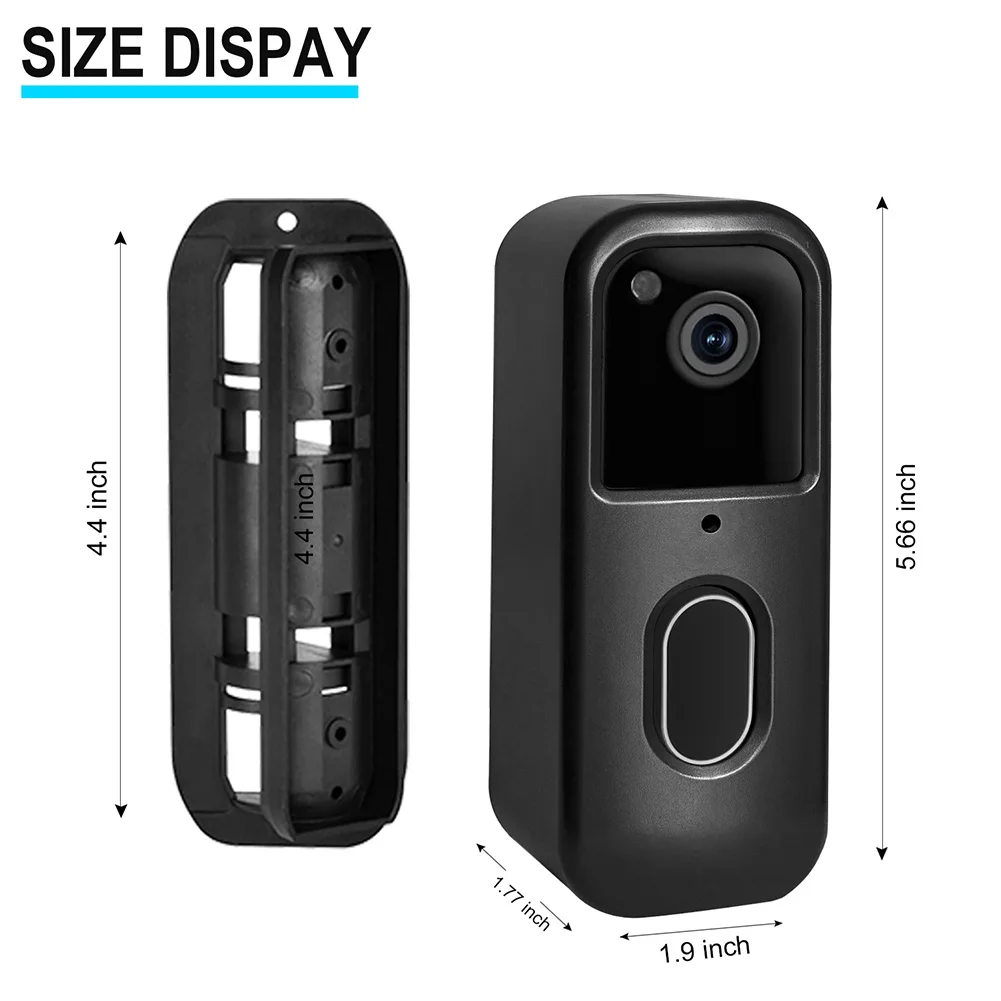 

1Set Doorbell Bracket 45°-135° Adjustable Angle Mount Doorbell Accessories For Blink 2nd Gen Doorbells Rack With Charging Holes
