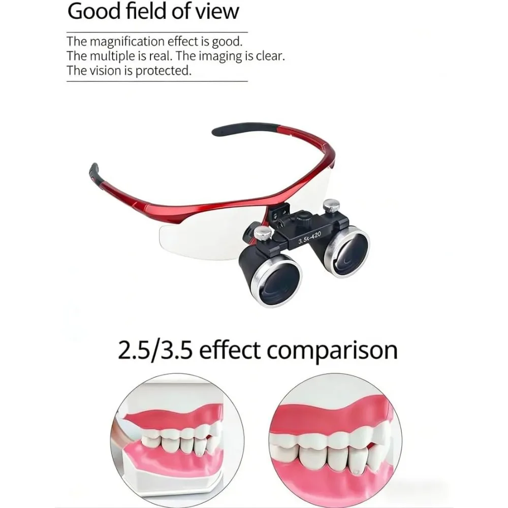 [Pro Version] 5W LED Clip-on Magnifier for Jewelry Making & Watch Repair | 3.5X Binocular Loupes with Comfortable Head Strap