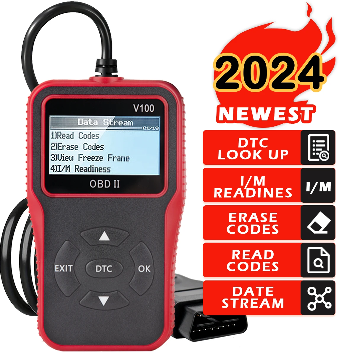 

Универсальный сканер OBD2 — детектор неисправностей двигателя с комплексным считывателем кодов — усовершенствованный инструмент сканирования для автомобилей 1996+ гг.