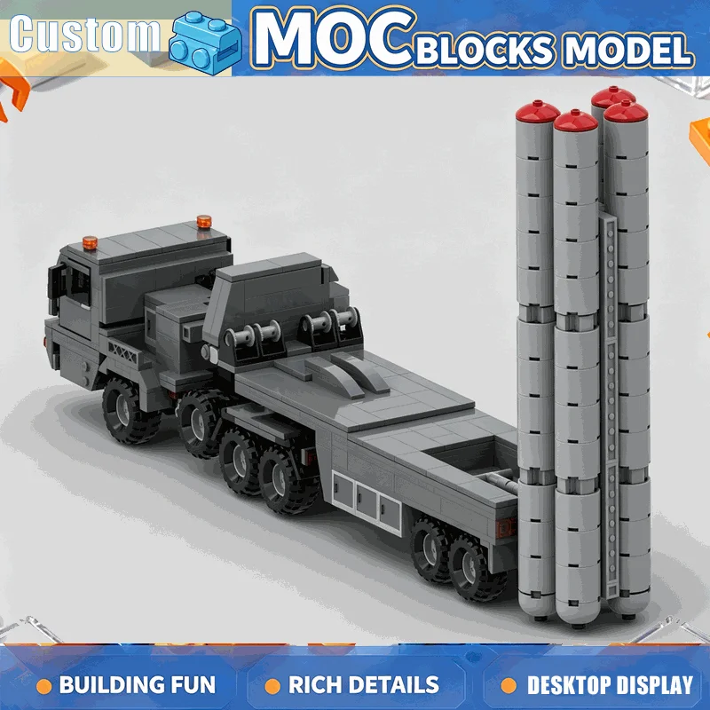 1046 Parts Army Air Defense Launch Vehicle Building Blocks MOC Model Custom DIY Puzzle Assembly Educational Creative Toy Gifts