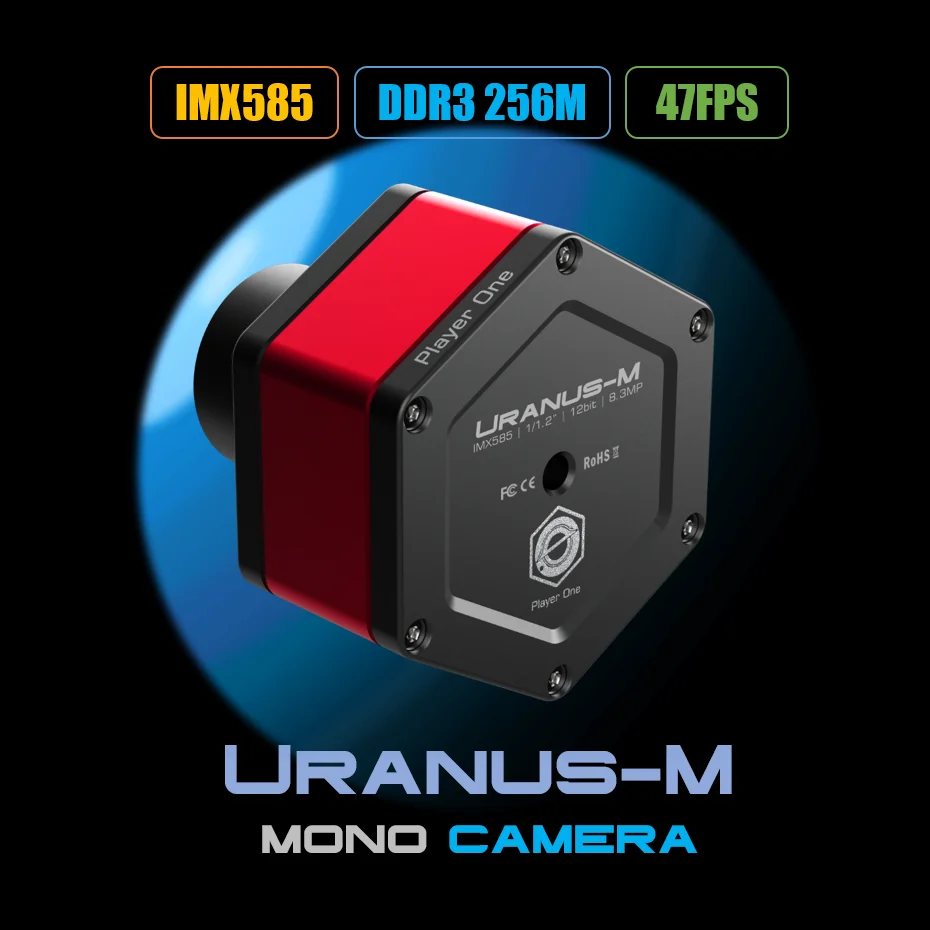 Player One Uranus-C/Uranus-M USB3.0 Color/Mono Planetary Camera IMX585 Astronomical Photography