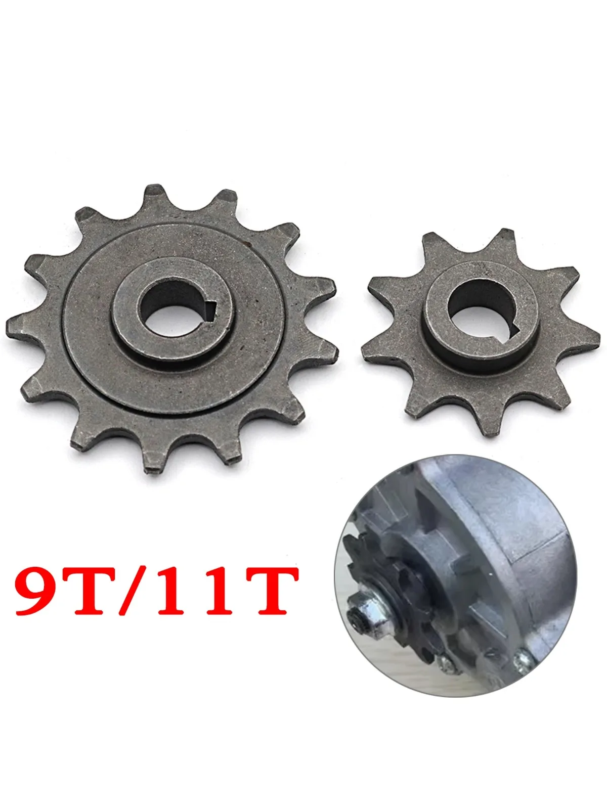 Pignon universel à 9/13 dents, moteur de chaîne de vélo, pignon de roue en acier au carbone pour pièces de vélo ordinaires