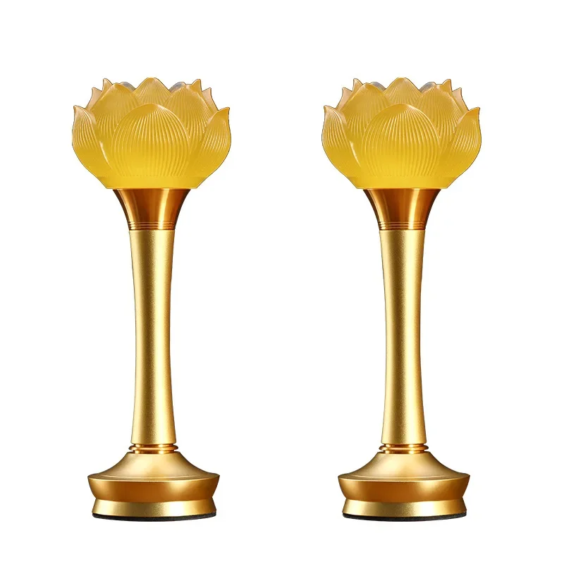 Glazed Lotus Ornament Home Charging Glazed Ornament Alloy Lotus Buddha Front OrnamentW30
