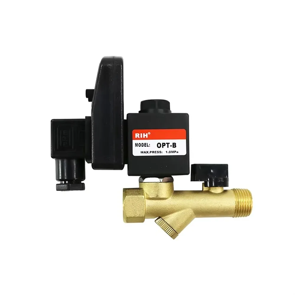 Pneumatic Drain Valve OPT-B Integrated Electronic Timer Dual Direction Control Solenoid Valve Auto Drain