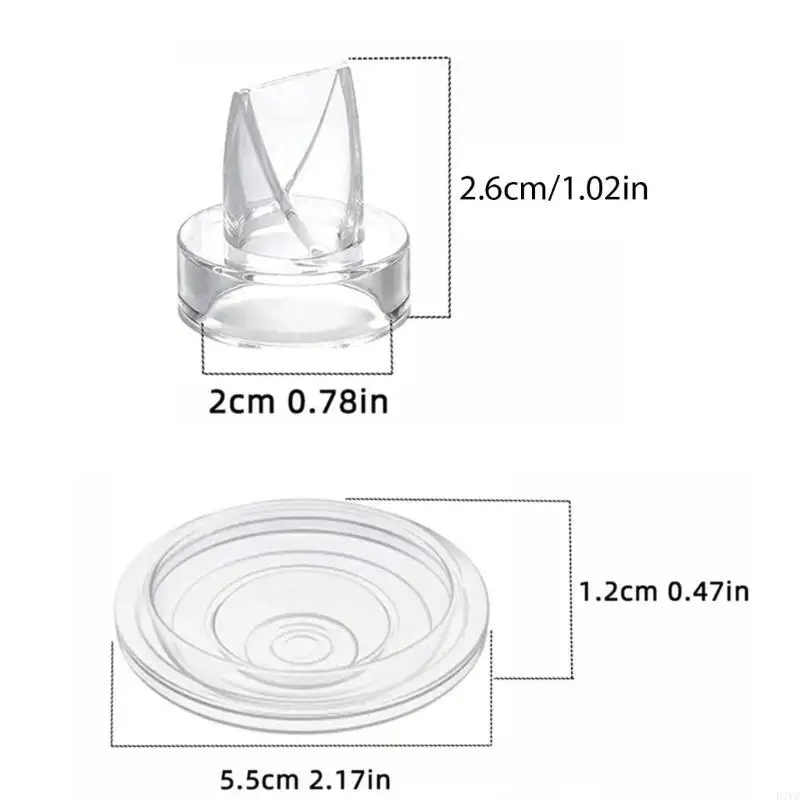 مجموعة D7YD المكونة من 6 قطع من أغشية السيليكون لمضخة الثدي ترتدي ملحقات مضخة الثدي #6