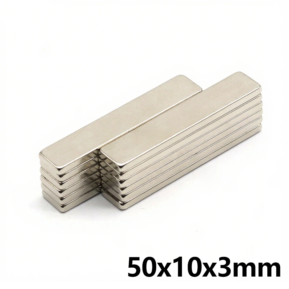 50x10x3mm Block Super Strong Neodymium Magnet N35 Powerful M