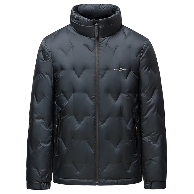 Lightweight & Warm Stand Collar Duck Dowm Jackets Spring Autumn Winter Loose Short Puffer Coats Outwear Windproof Tops Clothing