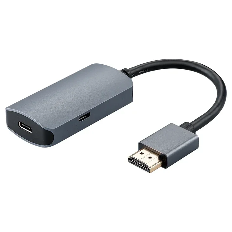 Adapter HDMI-męski do monitora USB-C żeńskiego z wejściem USB typu C 3.1 na wyjście kompatybilne z HDMI Adapter 4K@60Hz USB C