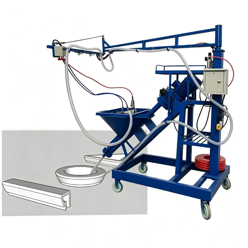 GRC Fiberglass Spraying Machine Construction Mortar Sprayer Equipment GRC Glass Fiber Spraying Device for Precast CE Certified