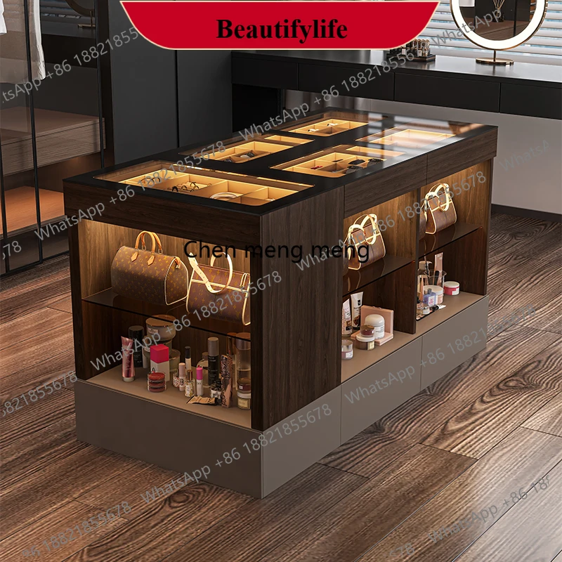 

Light luxury high-end jewelry display cabinet Storage chest cabinet Nakajima Taiwan household high-end jewelry cabinet