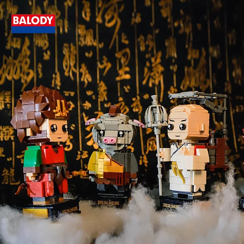 BALODY Genuine Mini Sun Wukong Series 3D Cartoon Tang Sanzang Emulational Movie Merchandise Collect Toys Kids Holiday Gift