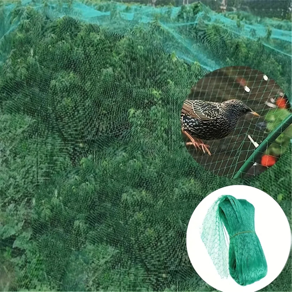 4X10M Garden Netting Green Woven Mesh Protect Plants Fruits Flowers Trees Stretch Fencing Durable Net Stops Birds Deer Animals