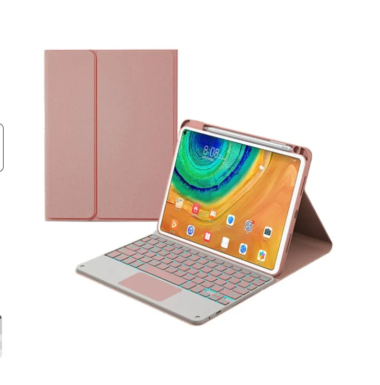 Touchpad Backlit Keyboard Cover for Xiaomi Pad 6 Keyboard Mi Pad 6 Pro Keyboard Case 11 inch Fabric with Pen Holder Funda