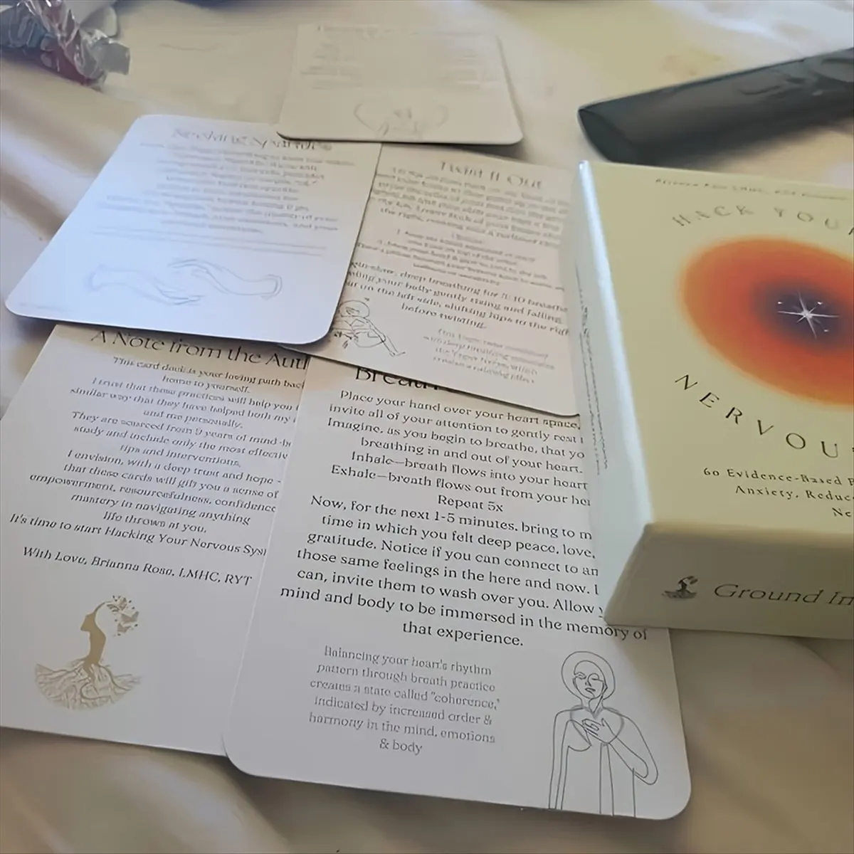 MALL Unlock Your Nervous System Deck, Body Therapy, Vagus Nerve Exercise Cards, Multiple Vagus Nerve Theories, Art Cards