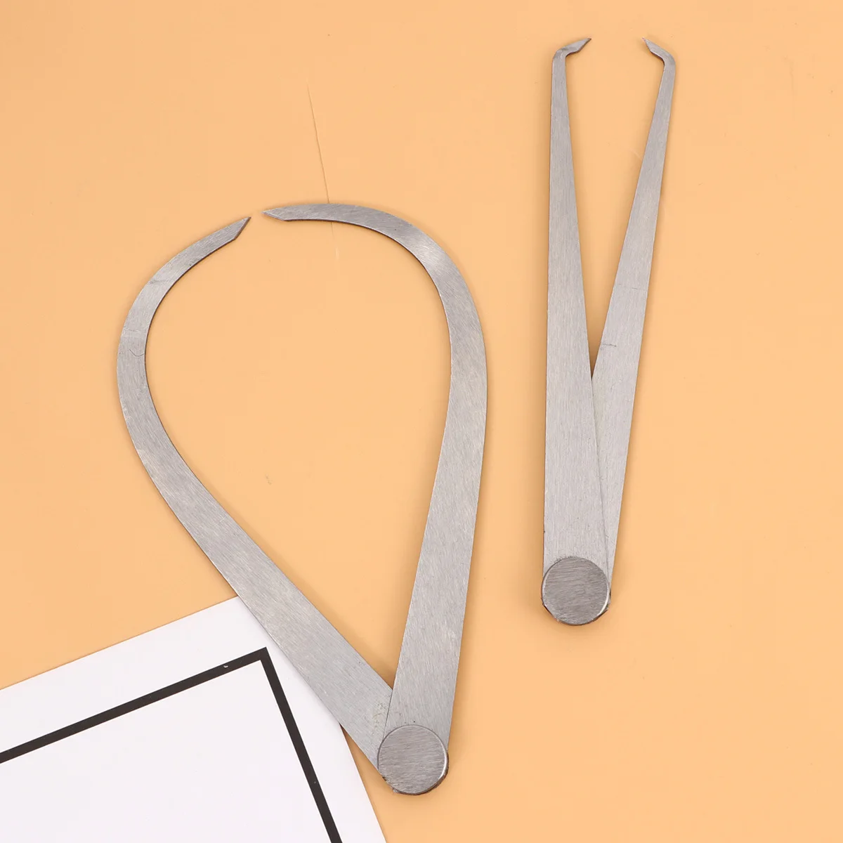 

2Pcs Calipers Measuring Tool 350mm Durable Rust Resistant Steel High Precision Distance Gauge for Cylinder