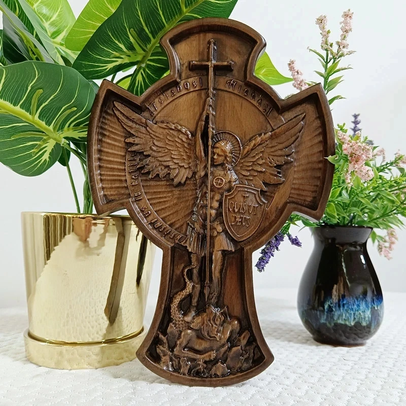 New Archangel Michael Statue Resin Crafts Home Decor Home Decoration Accessories Desk Decoration Living Room Decoration Creative