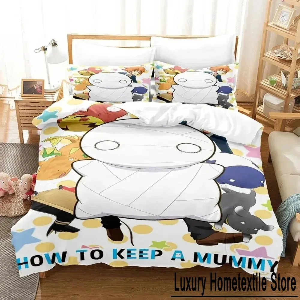 Anime How to Keep a Mummy Bedding Set Boys Girls Twin Queen Size Duvet Cover Pillowcase Bed Boys Adult Home Textileextile