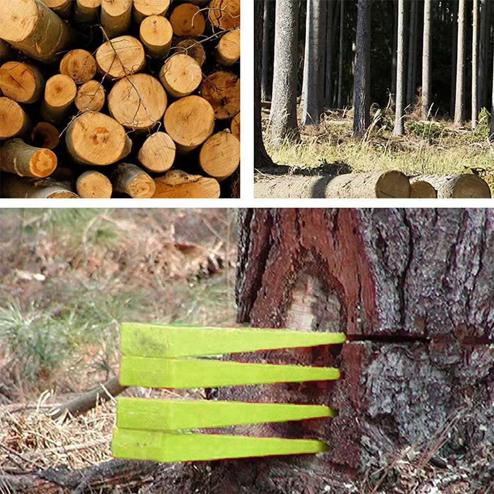 

2 Pcs Logging Wedge Wood Splitter Small Woodcutting Chock Tree Felling Tools Replacement