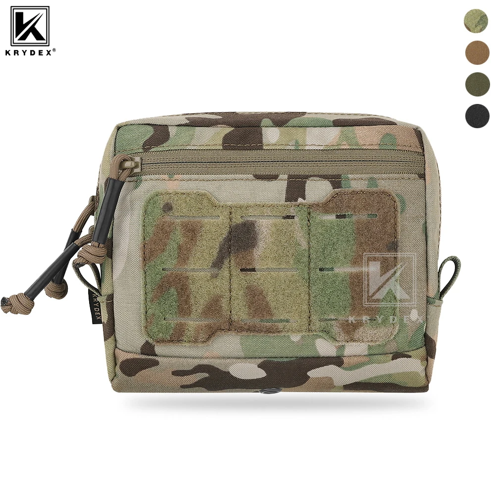 KRYDEX Tactical GP Pouch General Purpose Pouches Utility EDC MOLLE Storage Bag for Chest Rig Vest Duty Belt Backpack