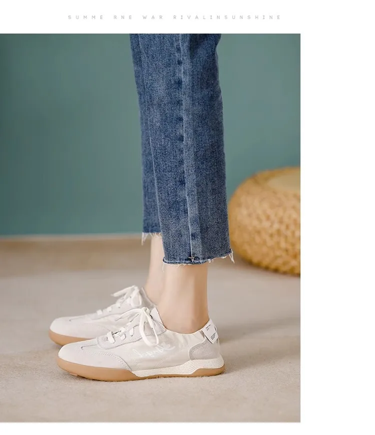 2026 Spring and Summer New Ballet Training Shoes with Inner Height Increase for Women, Soft soled Breathable Sports White Shoes