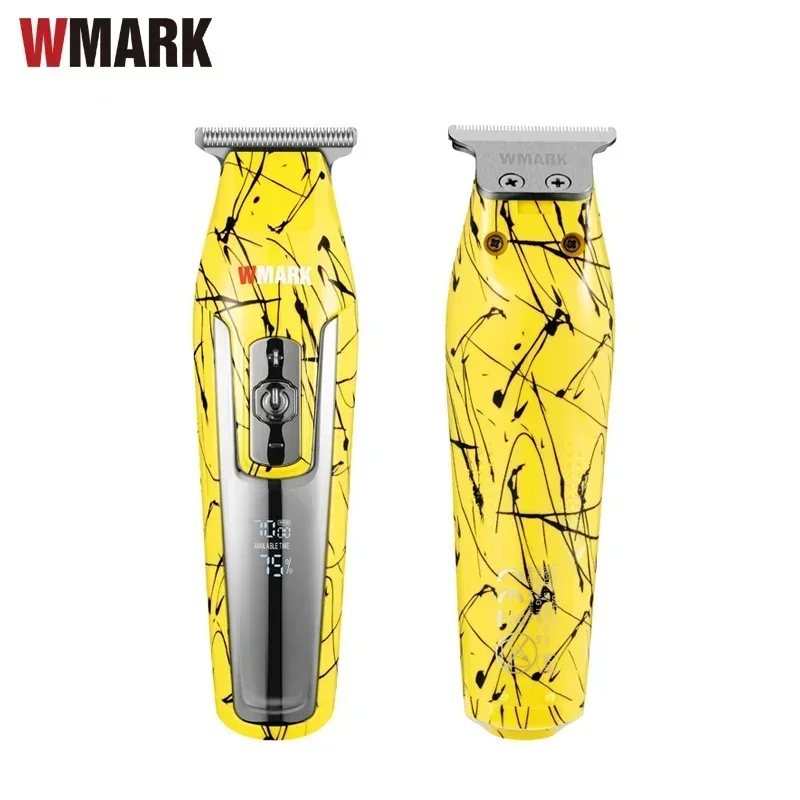 NEW WMARK C24-HC011Y Yellow 4 SPEED Hair Detail Trimmer Beard Car Hair Clipper Electric  Hair Cut Razor Edge T-wide Blade