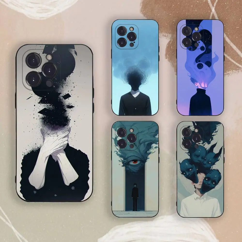 Ghost Mask Phone Case for iPhone 17,16,15,14,13,12,11,Pro,X,Xs,Max,Plus Shockproof Cover