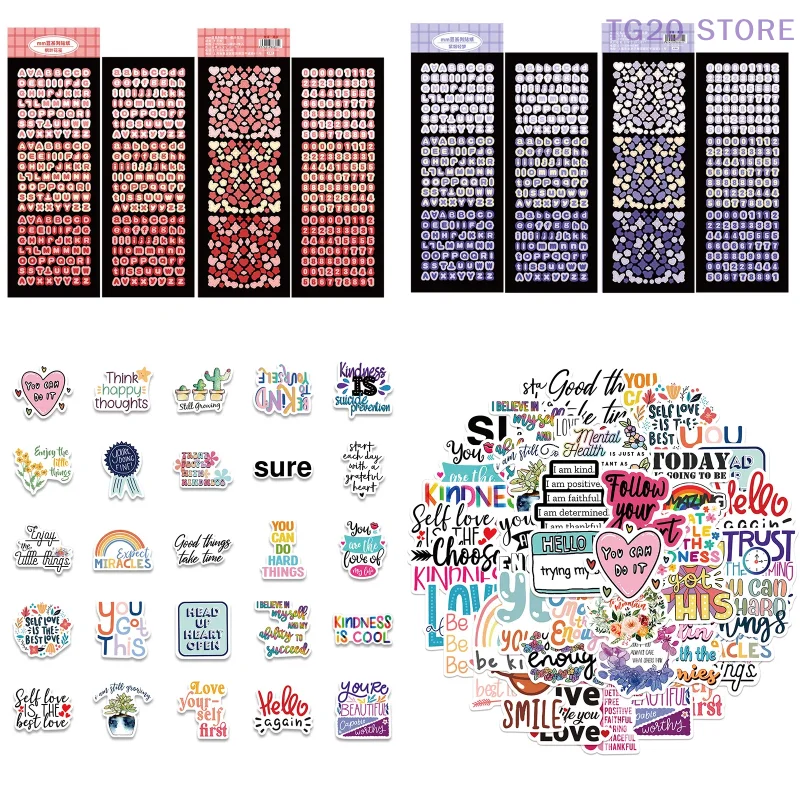 ملصقات ملهمة عبارات تحفيزية اقتباسات الحياة الشارات DIY بها بنفسك محمول سكرابوكينغ ملصقات الإنجليزية الكتابة على الجدران ملصق #1