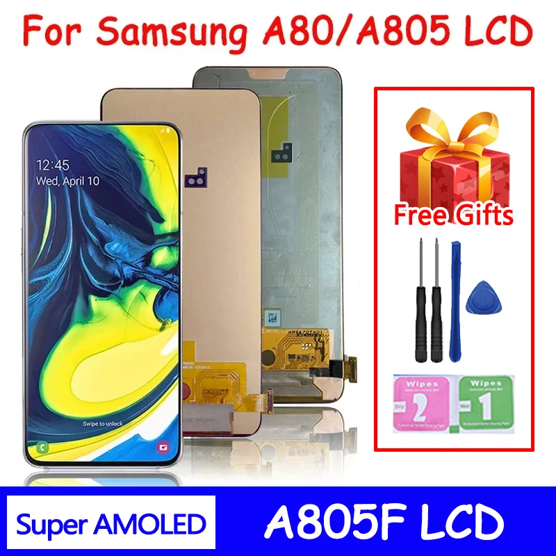 شاشة LCD A805F الأصلية: تقييم شامل لأداء وتركيب الشاشة في هاتف سامسونج A80