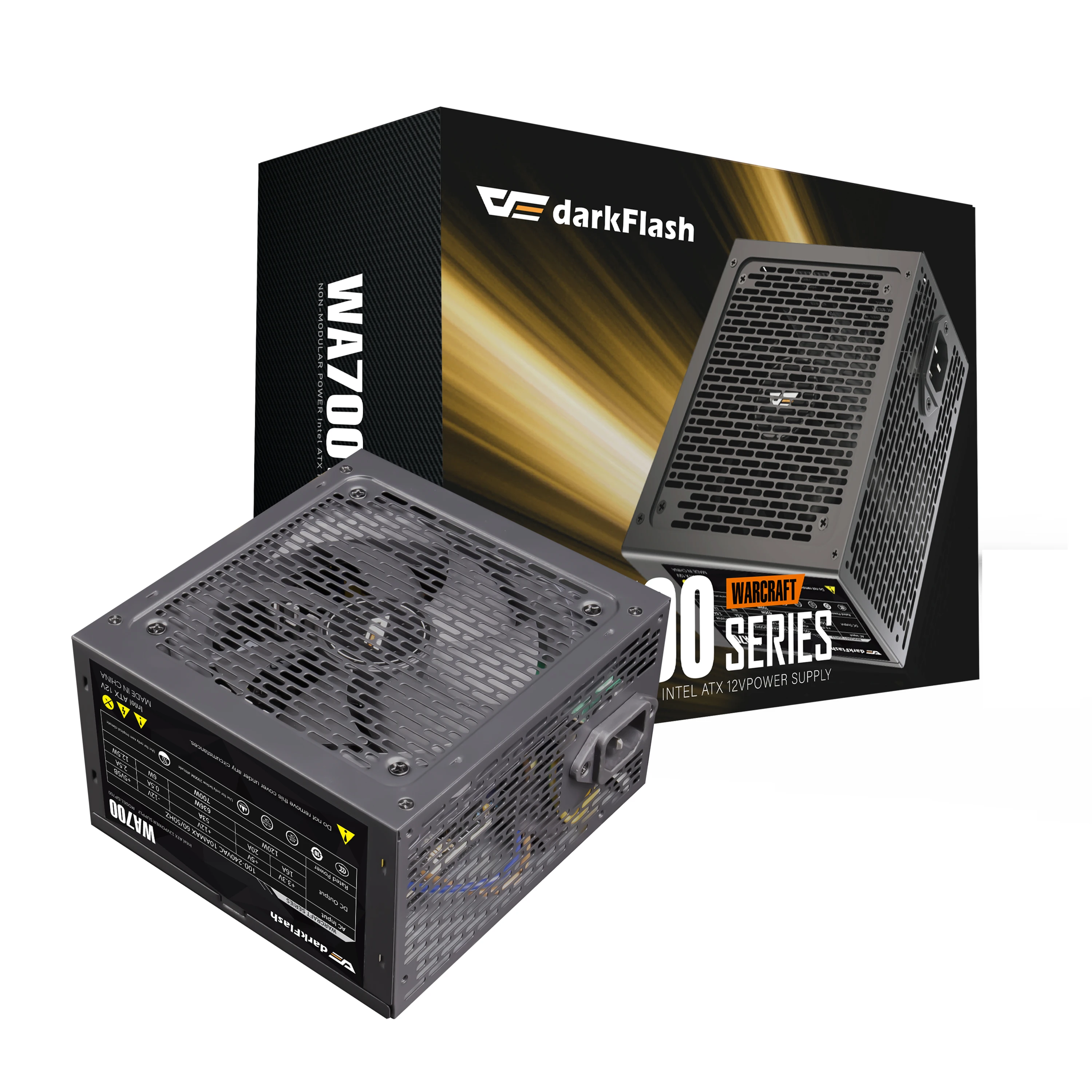 

darkflash 700W PC Power Supply unit Black Gaming Quiet 120mm Fan 24pin 12V ATX Desktop computer Power Supply for BTC PSU