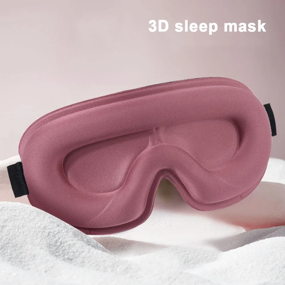 Máscara de ojos opaca 3D, máscara para dormir de contorneado profundo, extensiones de pestañas, sin presión, venda para los ojos, máscara para dormir, mujeres, hombres, durmientes laterales