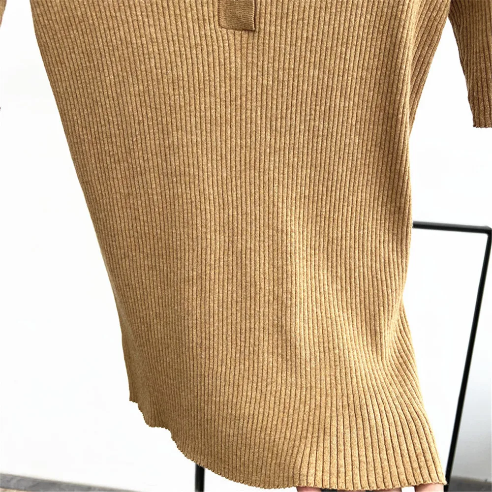 Damen-Sommerpullover mit POLO-Kragen, Taschendekoration, schmale Passform, elastischer Baumwoll-Seidenstrick, kurze Ärmel