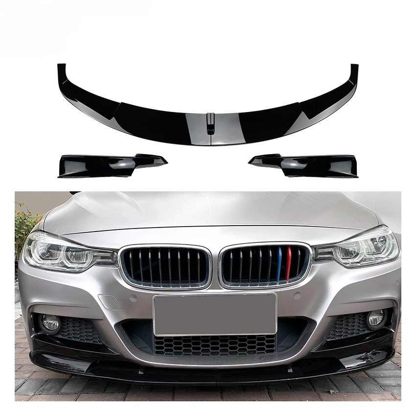 AMP-Z F30 Front Bumper Lip Cover Body Kit Stickers For BMW 3 Series F30 F31 M Pack