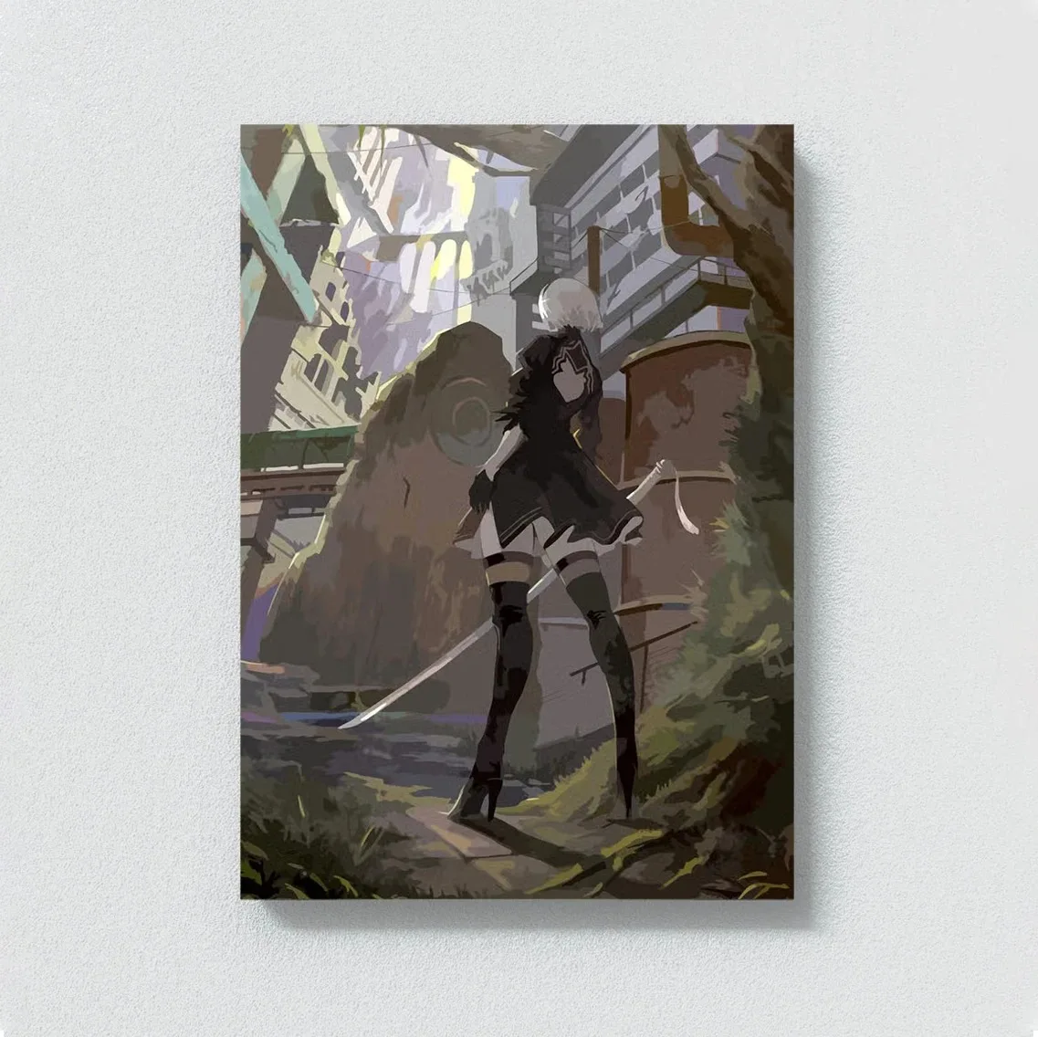 Nier Japanese Anime Posters Automata Wall Art Comic Game Canvas Painting Home Living Room Bedroom Decoration Aesthetic Fans Gift