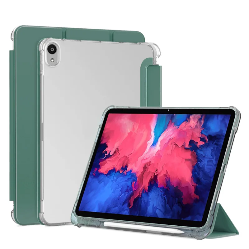 

Для Lenovo Tab P11/P11 Plus 11 дюймов, задняя подставка из ТПУ, планшет Funda для Xiaoxin Pad 11 Plus TB-J606F J607F J616F с чехлом-держателем для ручек