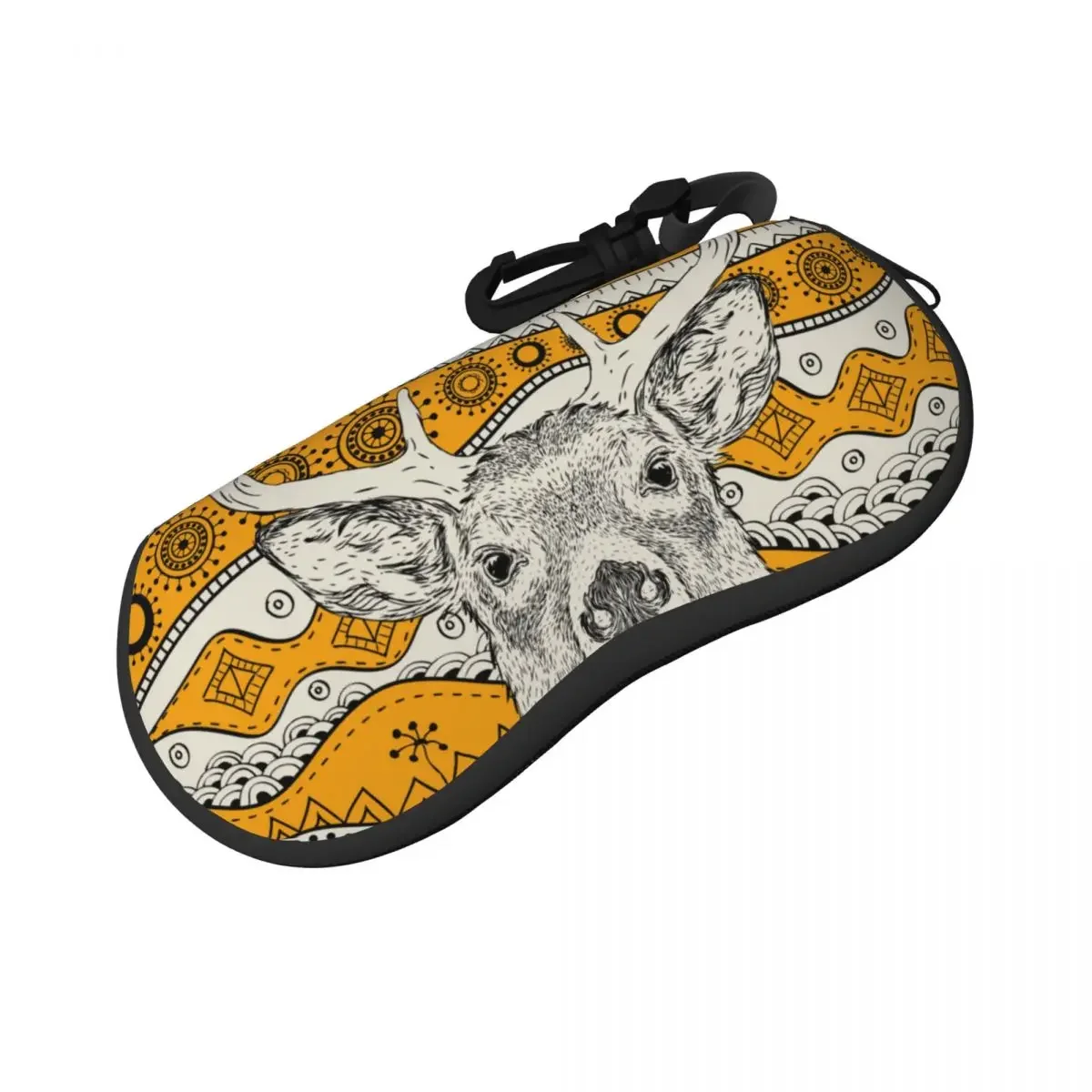 Glasses Bag Protective Case Hand Drawn African Deer Women Men Sunglasses  Box Reading Eyeglasses  Accessories