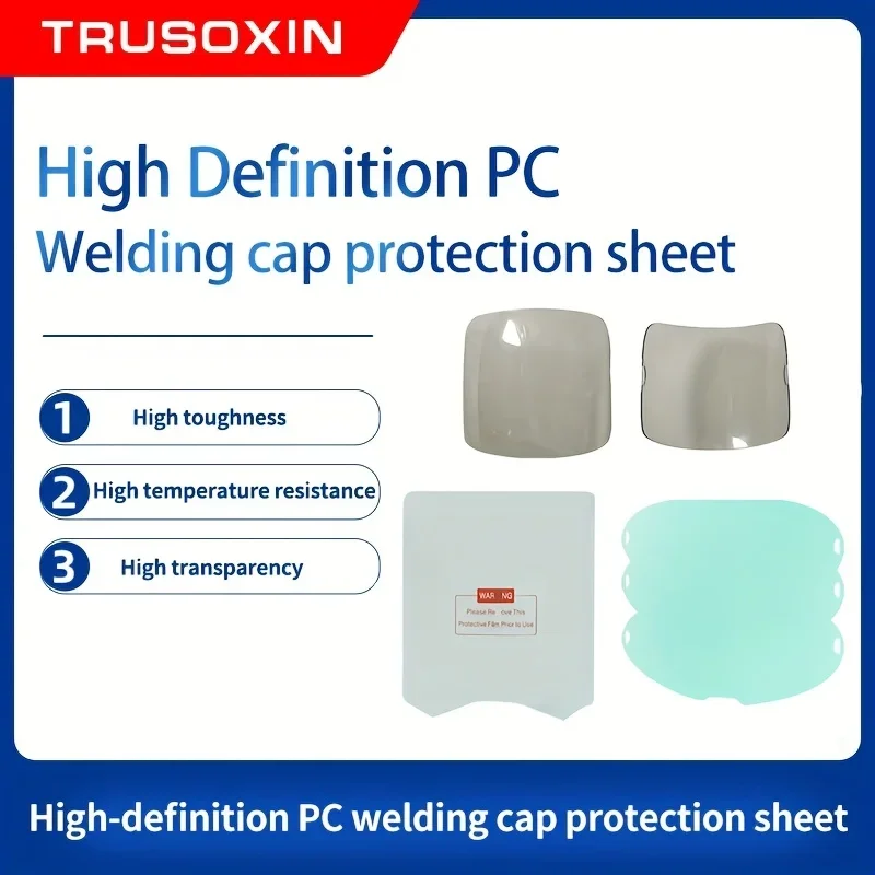 

New plate with rounded corners to protect plastic lid (polycarbonate) welding mask with automatic blackout on solar battery/weld