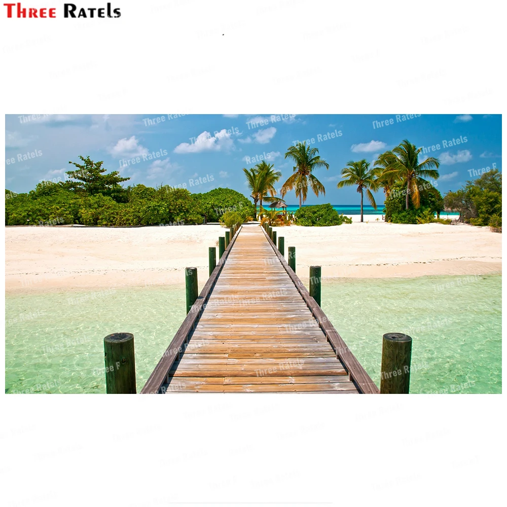 Three Ratels WF156 Overwater Bungalows Wallpaper Bedroom Living Room For Home Decor Kids Room Decals Background Decoration
