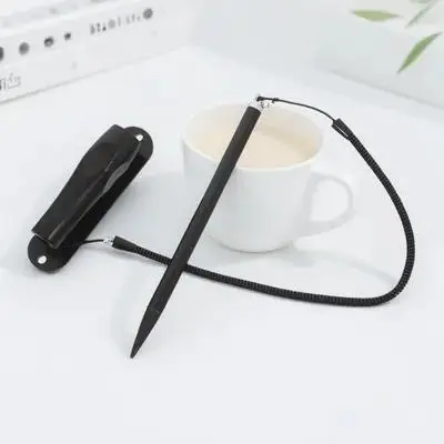 1 Buah Pena Stylus Resistif Presisi Tinggi dengan Pegas Pengikat, Alas Tetap, Anti Gores, Ujung ABS Halus untuk Navigasi, Perangkat POS, dan Permainan