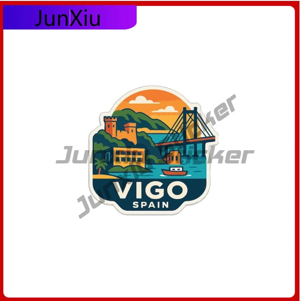 

Vigo Испания город водостойкая наклейка аксессуары виниловая наклейка для мотокросса бампер окно украшение телефона уличная дверь автомобильная наклейка для Cov