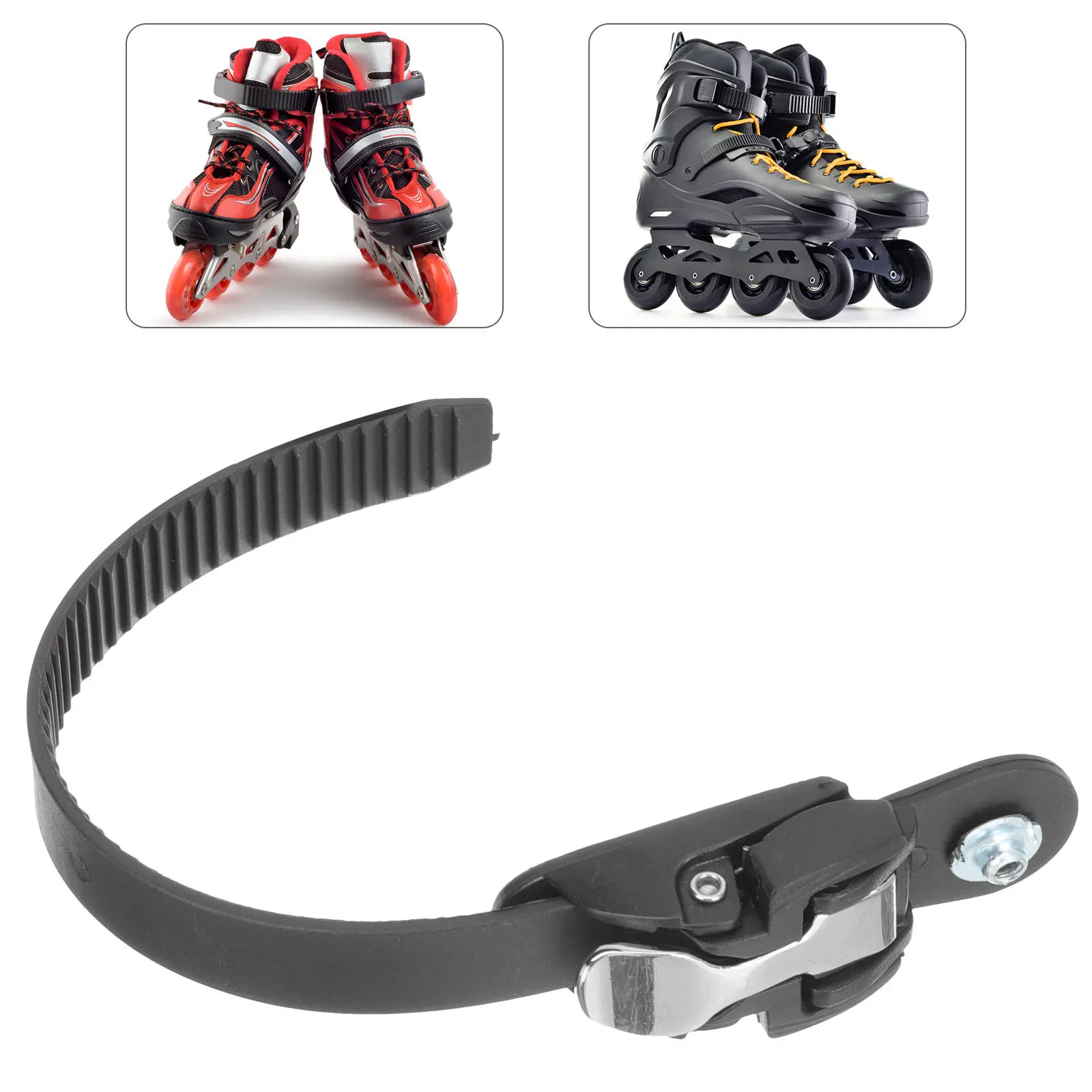 

Roller Skate Fixing Buckle Strap Adjustable High Grade PVC Strap Replacement for Roller Skates Outdoor Skating Repair Supplies