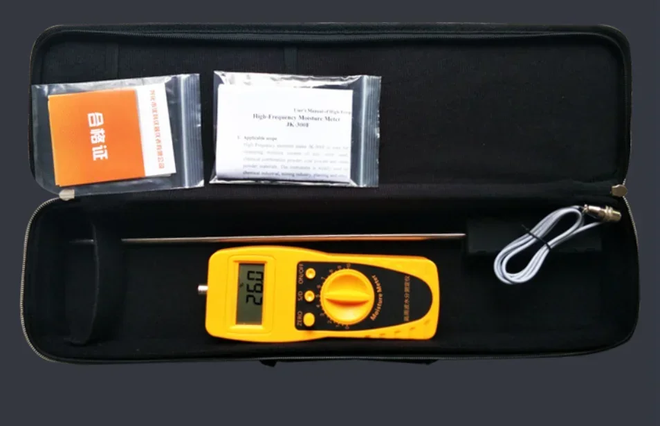 مقياس رطوبة الحبيبات البلاستيكية JK-300F لمقياس رطوبة تغذية الحيوانات العضوية