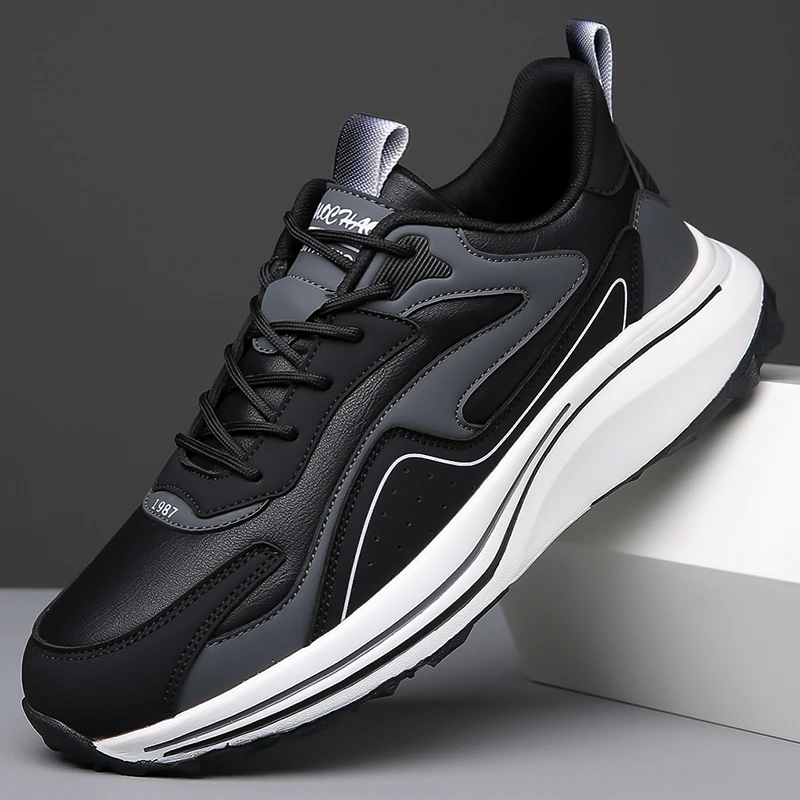 أحذية رياضية للرجال، أحذية جري خفيفة الوزن من ألواح الكربون، ممتصة للصدمات في الشتاء، مضادة للانزلاق، مقاومة للاهتراء، قابلة للتنفس #2