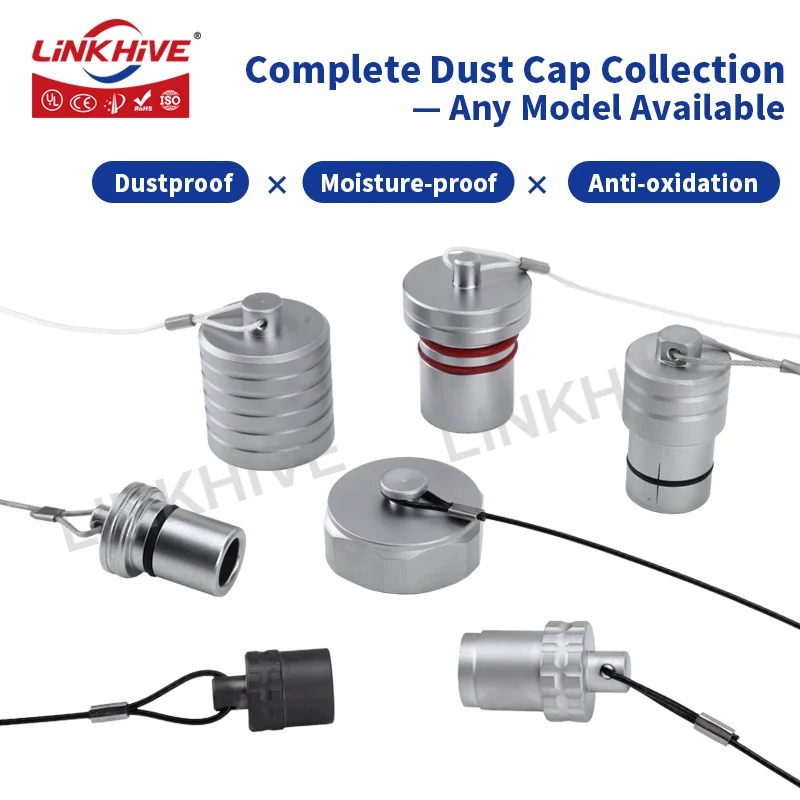Compatible LEMO B/S & K/E/L Series Dust Cap for Connector Plug Socket, Moisture-Proof Protective Cover, Factory Direct