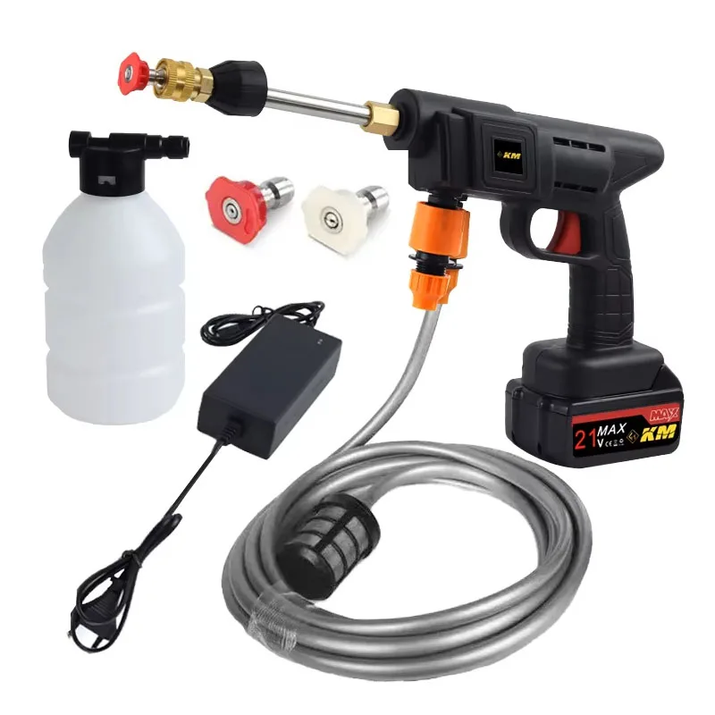 

jbs High Quality Spray Gun Car Wash Wireless Lithium Battery Portable High Pressure Car Washer