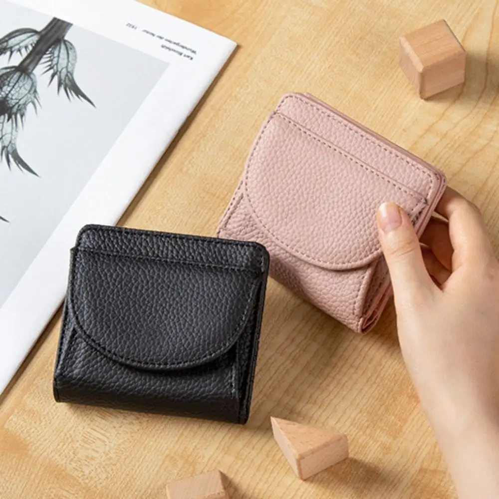 ファッションスリムデザインレザー財布コンパクトサイズショートスタイルクレジットカードホルダーマルチカード小銭入れデイリーユース
