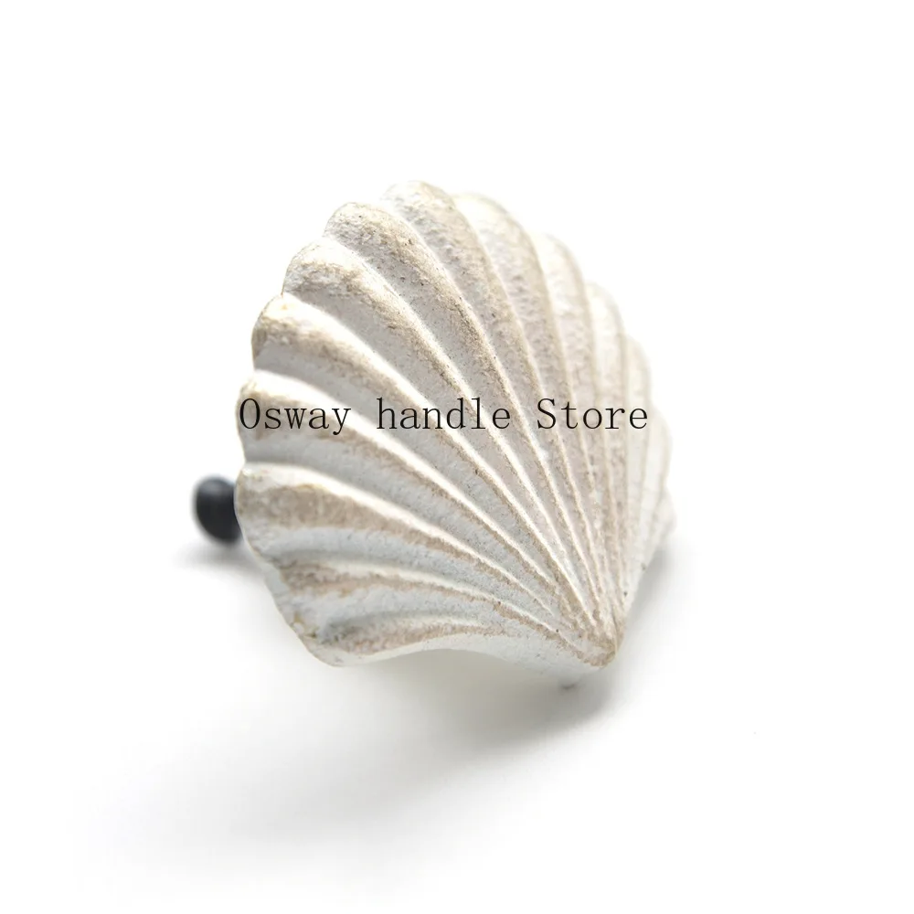 

Retro Ocean Style Cast Iron Handle Mediterranean Children's Room Drawer Handle Starfish Single Hole Nordic Wardrobe Handle
