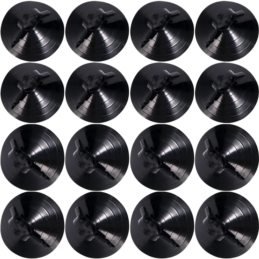 

40pcs Shield Suction Cups Strong Adhesive PVC Windshield Shade Black Automotive Visor Glass Window Bath Decor