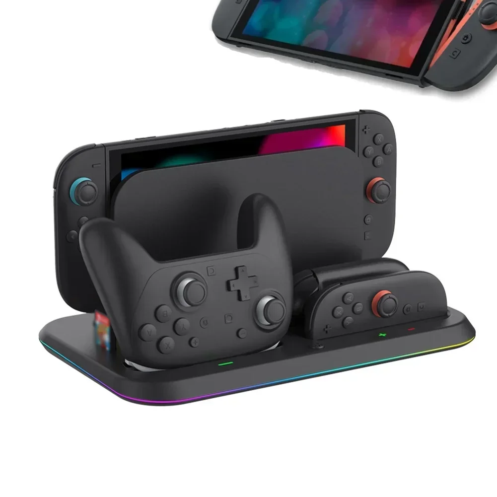 For Nintendo For Switch2 Game Console Charger Dock Stand With Game Card Storage
