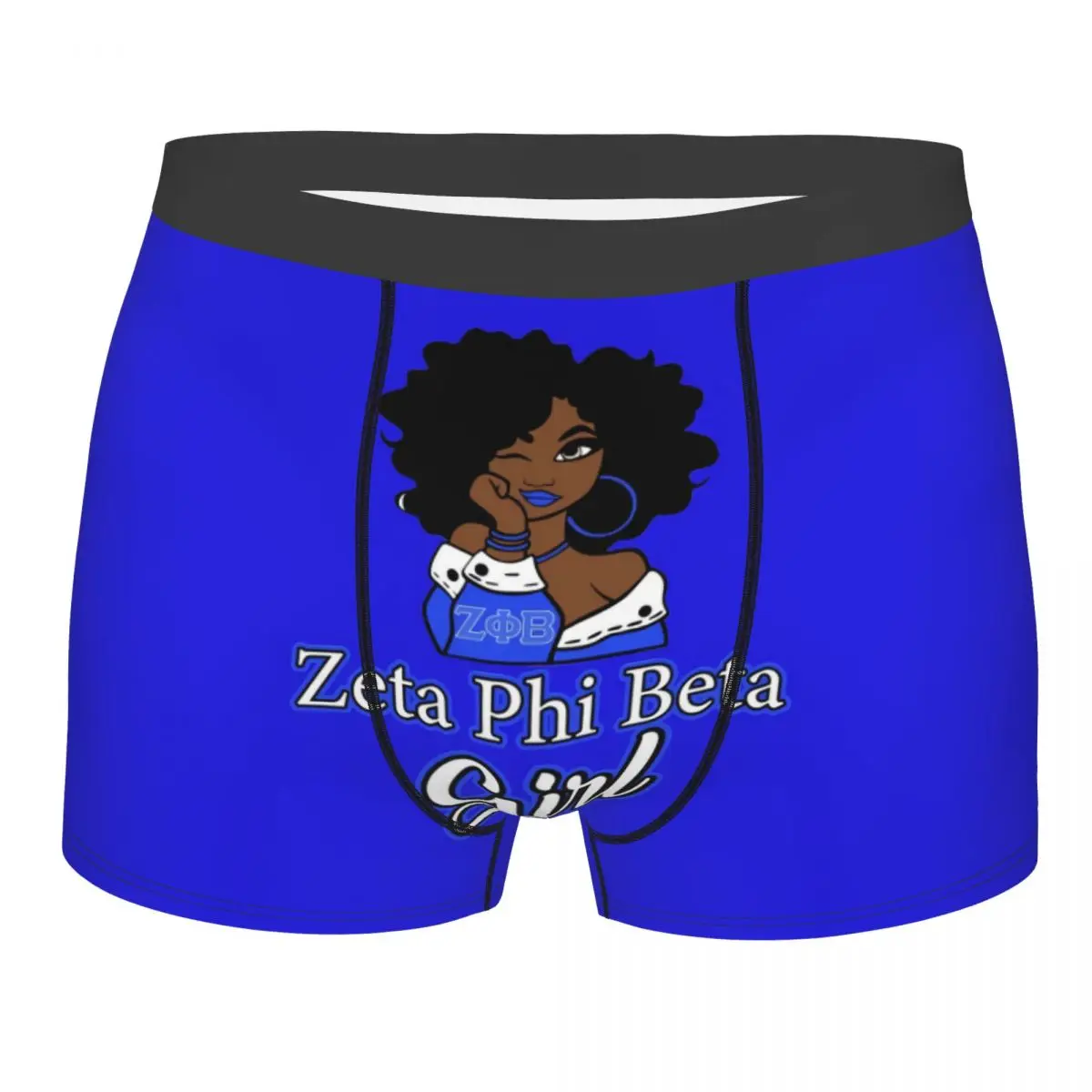 Cool Zeta Girl Boxers Shorts Panties Men's Underpants Breathable Zeta Phi Beta Sorority Briefs Underwear